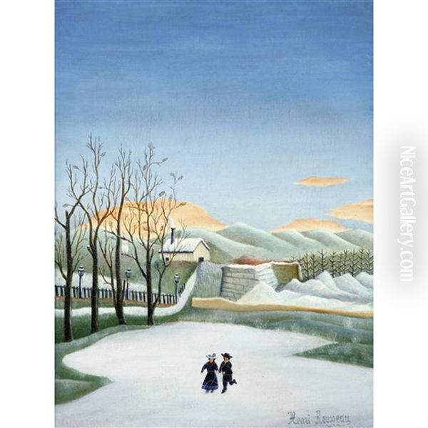 Paysage Aux Patineurs - view 1