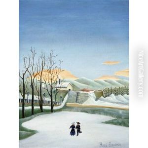 Paysage Aux Patineurs by Henri Julien Rousseau