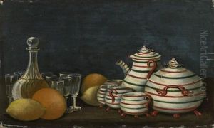 Nature Morte Aux Verres Et Aux Faiences by Henri Julien Rousseau