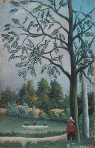 Im Kahn by Henri Julien Rousseau
