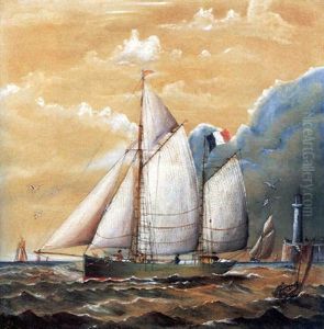 Bateaux A Voile by Henri Julien Rousseau