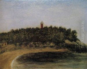 Landschaft Mit Rotem Leuchtturm by Henri Julien Rousseau