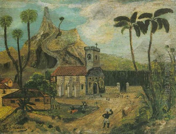 Paysage Exotique Avec Eglise (la Recolte Du Coton) - view 1