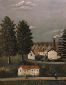 Paysage Et Usine by Henri Julien Rousseau