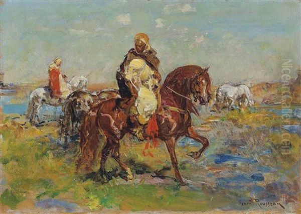 Two Arab Horsemen - view 1