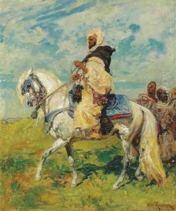 A Chieftan On A White Stallion