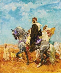 Cavaliers Arabes Dansle Desert