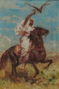 Fauconnier A Cheval by Henri Emilien Rousseau