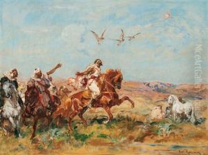 La Chasse Aux Faucons Au Maroc by Henri Emilien Rousseau