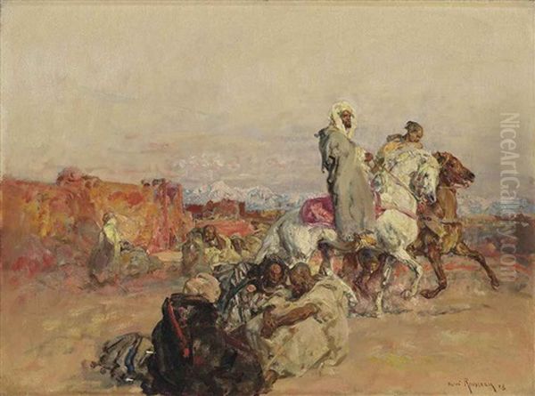 A Group Of North African Horsemen - view 1