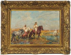 Deux Cavaliers Arabes by Henri Emilien Rousseau
