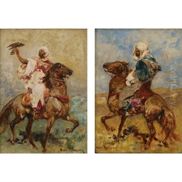 North African On Horseback (+ Another; Pair) - view 1