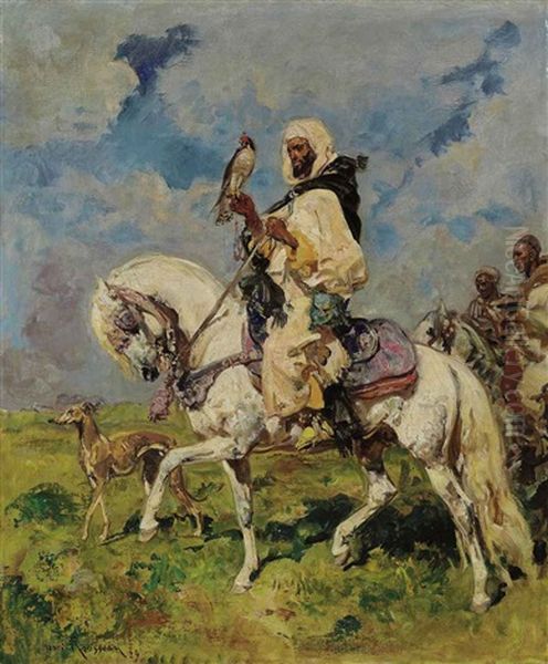Moroccan Falconer Of The Plains - view 1