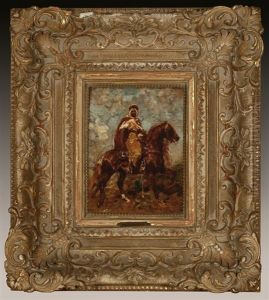 Arab Man On Horseback by Henri Emilien Rousseau
