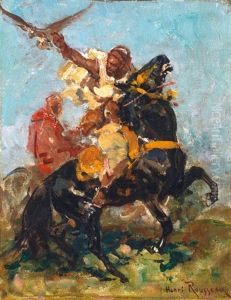 Fauconnier A Cheval by Henri Emilien Rousseau