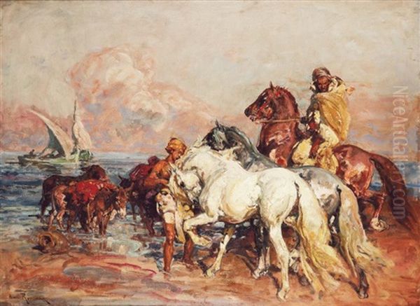 Cavaliers Sur La Plage - view 1