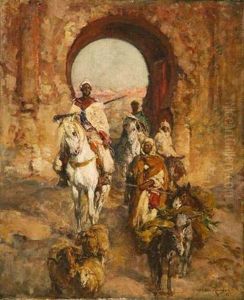 Porte D'un Bourg Marocain
