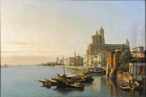 Le Port D'almeria by Francois Antoine Bossuet