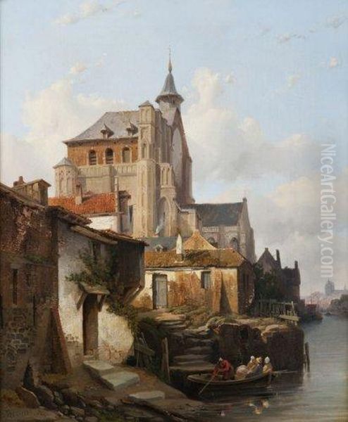 Barque Au Pied De La Vieille Eglise. - view 1