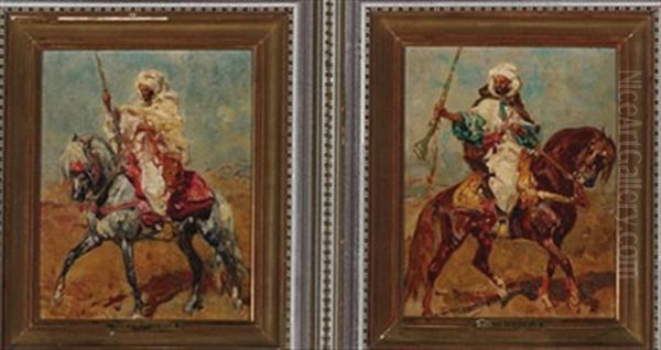 Arab Horsemen (+ Another, Similar; Pair) - view 1