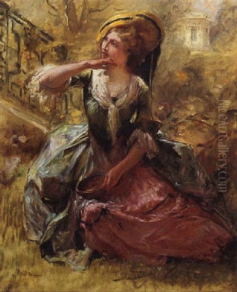 Jeune Femme Dans Un Parc - view 1