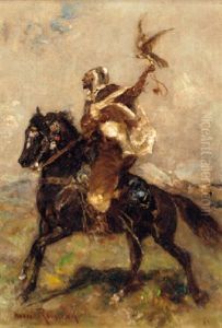 Fauconnier Au Lancer by Henri Emilien Rousseau