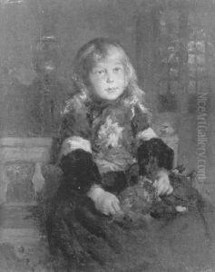 L'enfant A La Poupee by Henri Emilien Rousseau