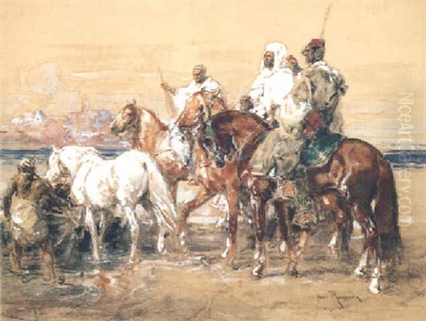 Le Caid Au Passage De L'estuaire A Rabat - view 1