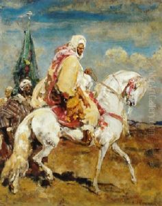 Caid A Cheval Et Son Porte-etendard
