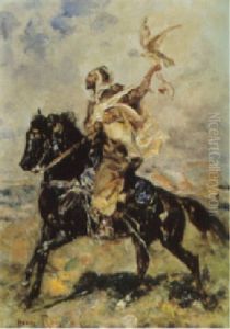 Fauconnier Au Lancer by Henri Emilien Rousseau