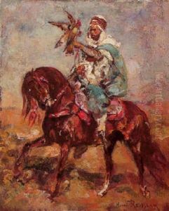 Cavalier Tenant Un Faucon