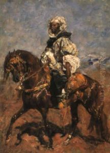 An Arab Horseman by Henri Emilien Rousseau
