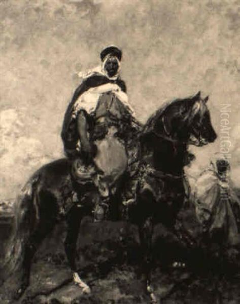 An Arab On Horseback - view 1