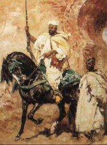 An Arab Horseman by Henri Emilien Rousseau