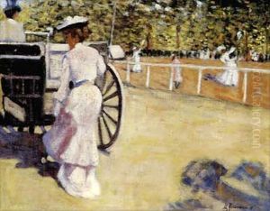 An Elegant Lady Entering A Coach