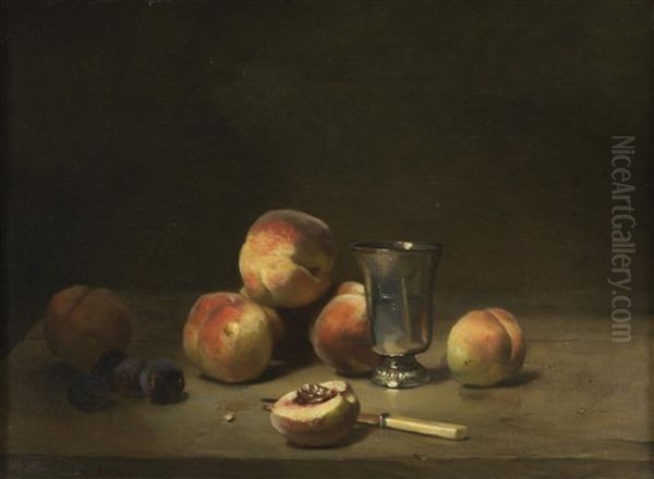 Still Life With Peaches And Plums - view 1