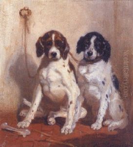 Two Spaniels by Philippe Rousseau