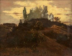 Chateau De Pierrefonds by Theodore Rousseau