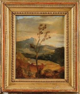 Arbre Dans Un Paysage D'auvergne by Theodore Rousseau