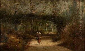 La Porteuse De Fagot by Theodore Rousseau