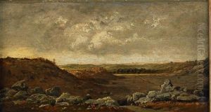 Les Gorges D'apremont En Foret De Fontainebleau by Theodore Rousseau