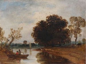 The River Bank by Theodore Rousseau