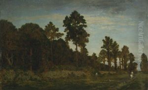 Cavalier A La Lisiere D'un Bois by Theodore Rousseau