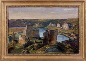 Le Chateau Gaillard Aux Andelys by Theodore Rousseau