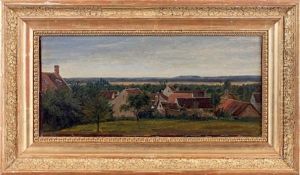Vue Prise A Marlotte, Environs De Fontainebleau by Theodore Rousseau