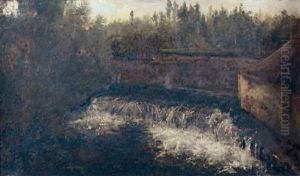 Le Deversoir Du Moulin De Batignies, Foret De Compiegne by Theodore Rousseau