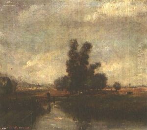 Landschaft Mit Kleinem Flusslauf by Theodore Rousseau