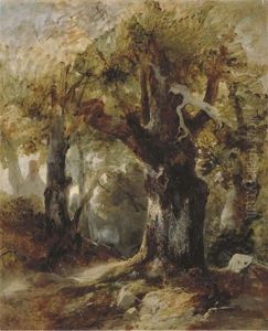 Le Sentier En Foret by Theodore Rousseau