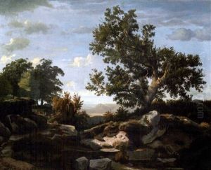 Landschaft Bei Barbizon by Theodore Rousseau