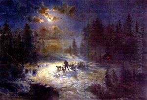 The Hunter by Theodore Rousseau